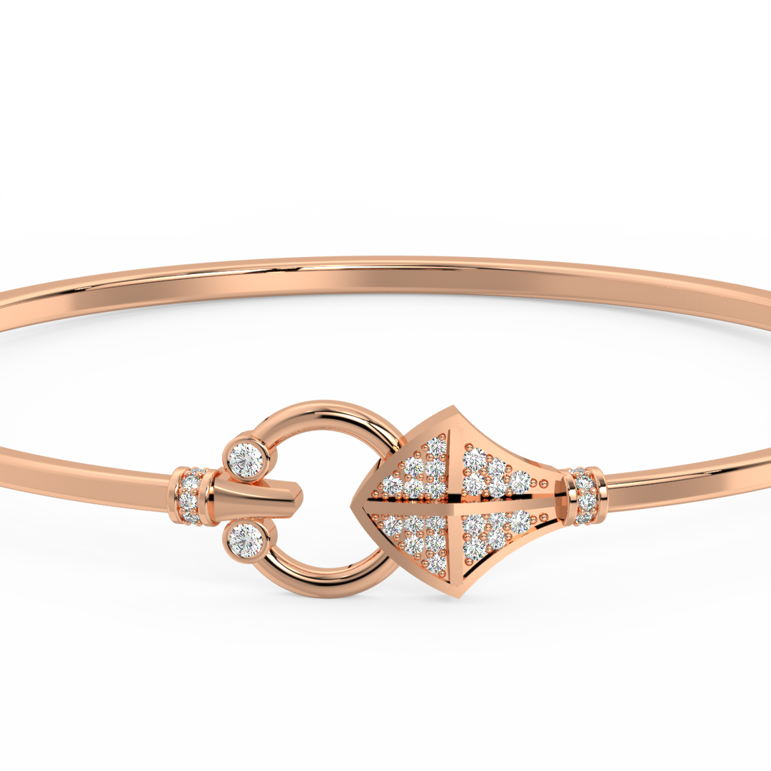 Artistic Spade Lab Grown Diamond Bracelets by Stefee Jewels