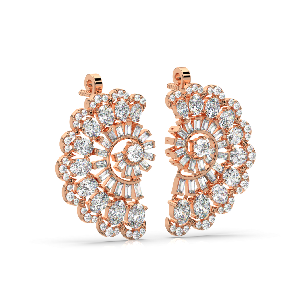 Pure Radiance Lab Grown Diamond Stud Earrings by Stefee Jewels