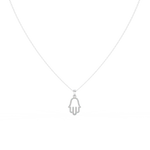 Load image into Gallery viewer, Hamsa Lab Grown Diamond Pendant by Stefee
