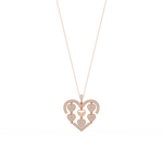 Load image into Gallery viewer, Dazzling Heart  Lab Grown Diamond Pendant by Stefee Jewels