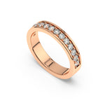 Load image into Gallery viewer, Trailing Lab Grown Diamond Band Ring by Stefee