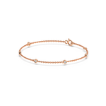 Load image into Gallery viewer, Bazel Set 5 Lab Grown Diamond Bracelet by Stefee
