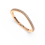 Load image into Gallery viewer, Very Slight Rippling Round Lab Grown Diamond Ring by Stefee Jewels