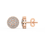 Load image into Gallery viewer, Glitzy Floral Lab Grown Diamond  Pendant Set by Stefee Jewels