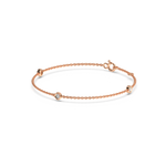 Load image into Gallery viewer, Bezel Set 3  Lab Grown Diamond Bracelet by Stefee