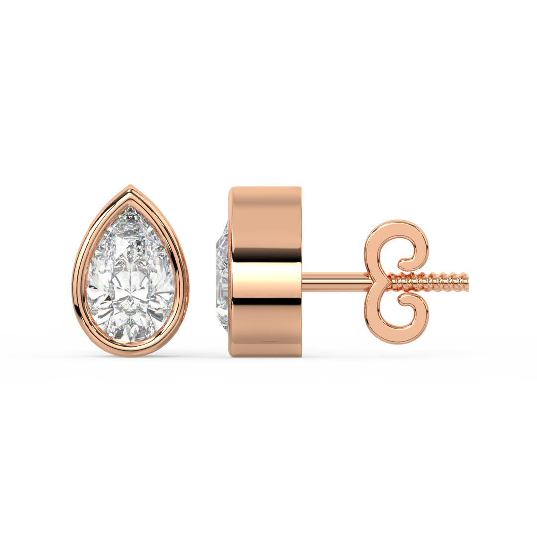 Timeless Twinkle Lab Grown Diamond Stud Earrings by Stefee Jewels