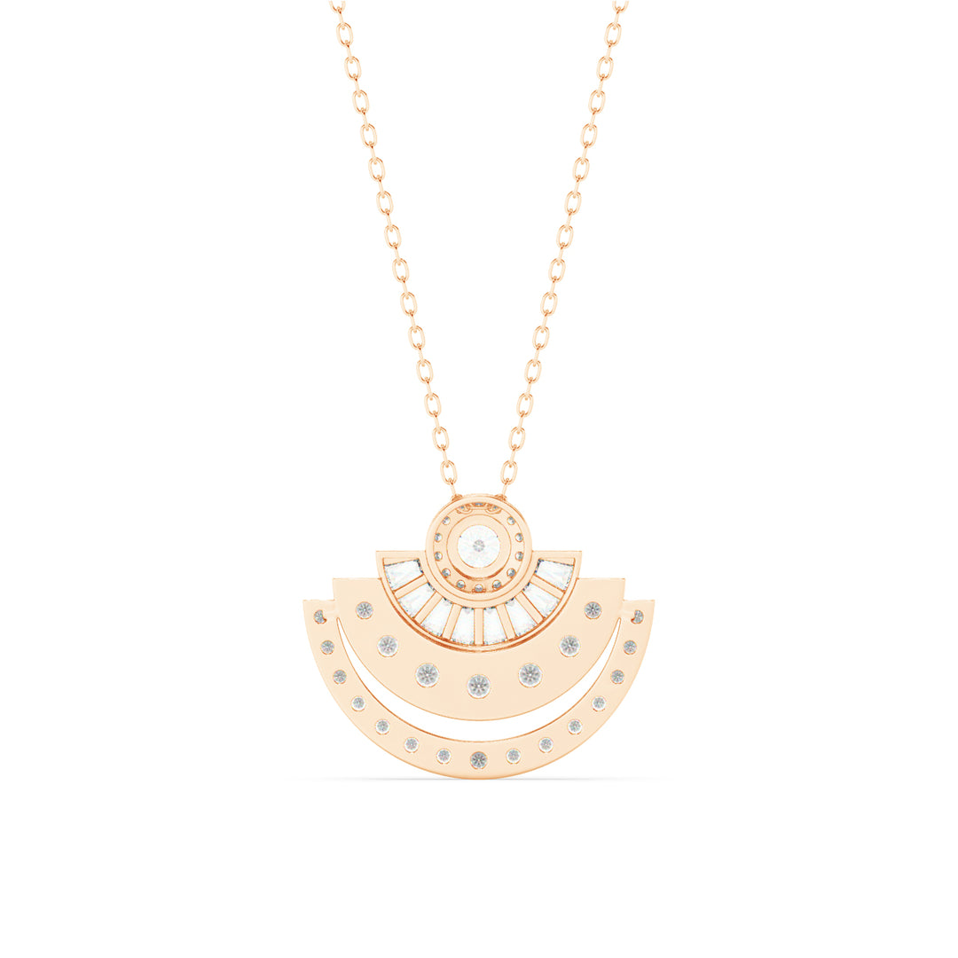 Moonshine Lab Grown Diamond Studded Pendants by Stefee Jewels