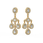 Load image into Gallery viewer, Shining Stars Lab Grown Diamond Drop Earrings by Stefee Jewels
