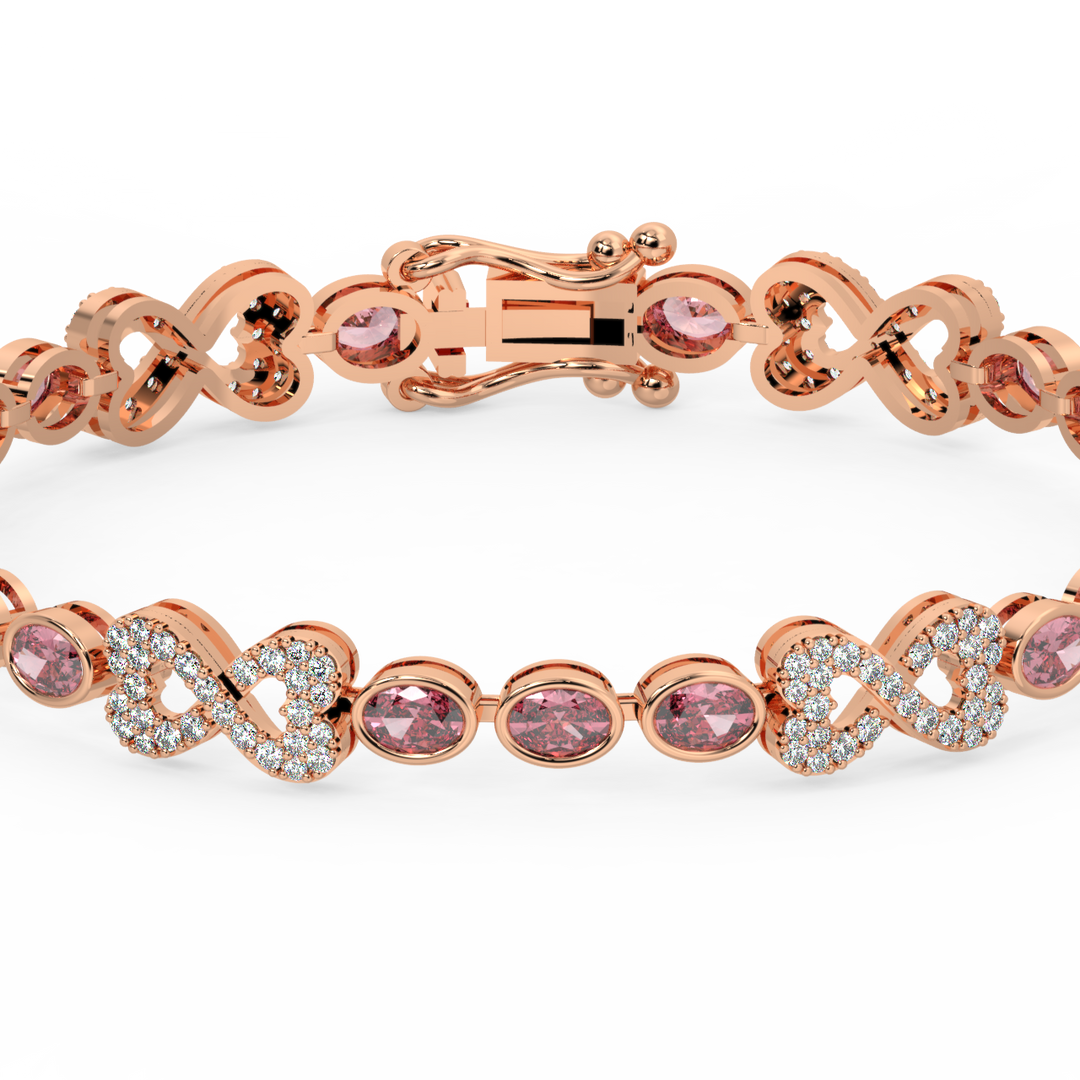 Exquisite Lab Grown Diamond Bracelet by Stefee Jewels