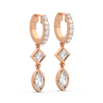 Load image into Gallery viewer, Glittering Grace Lab Grown Diamond Drop Earrings by Stefee Jewels
