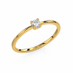 Load image into Gallery viewer, Tiny Diamond Lab Grown Diamond Ring by Stefee Jewels
