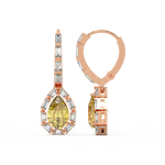 Load image into Gallery viewer, Radiant Reflections Lab Grown Diamond Drop Earrings by Stefee Jewels
