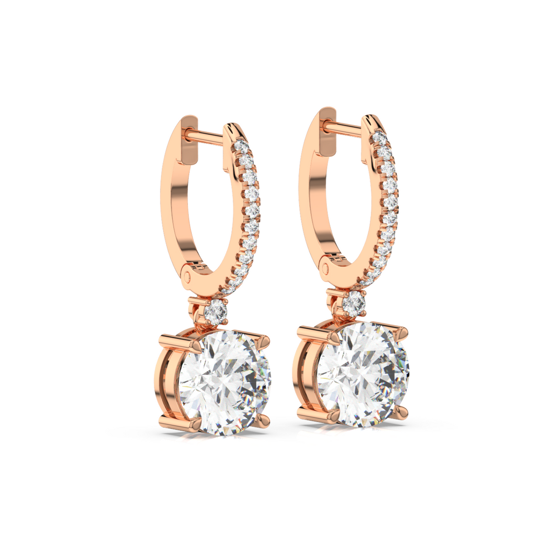 Classic  Lab Grown Diamond  Dangles By Stefee Jewels