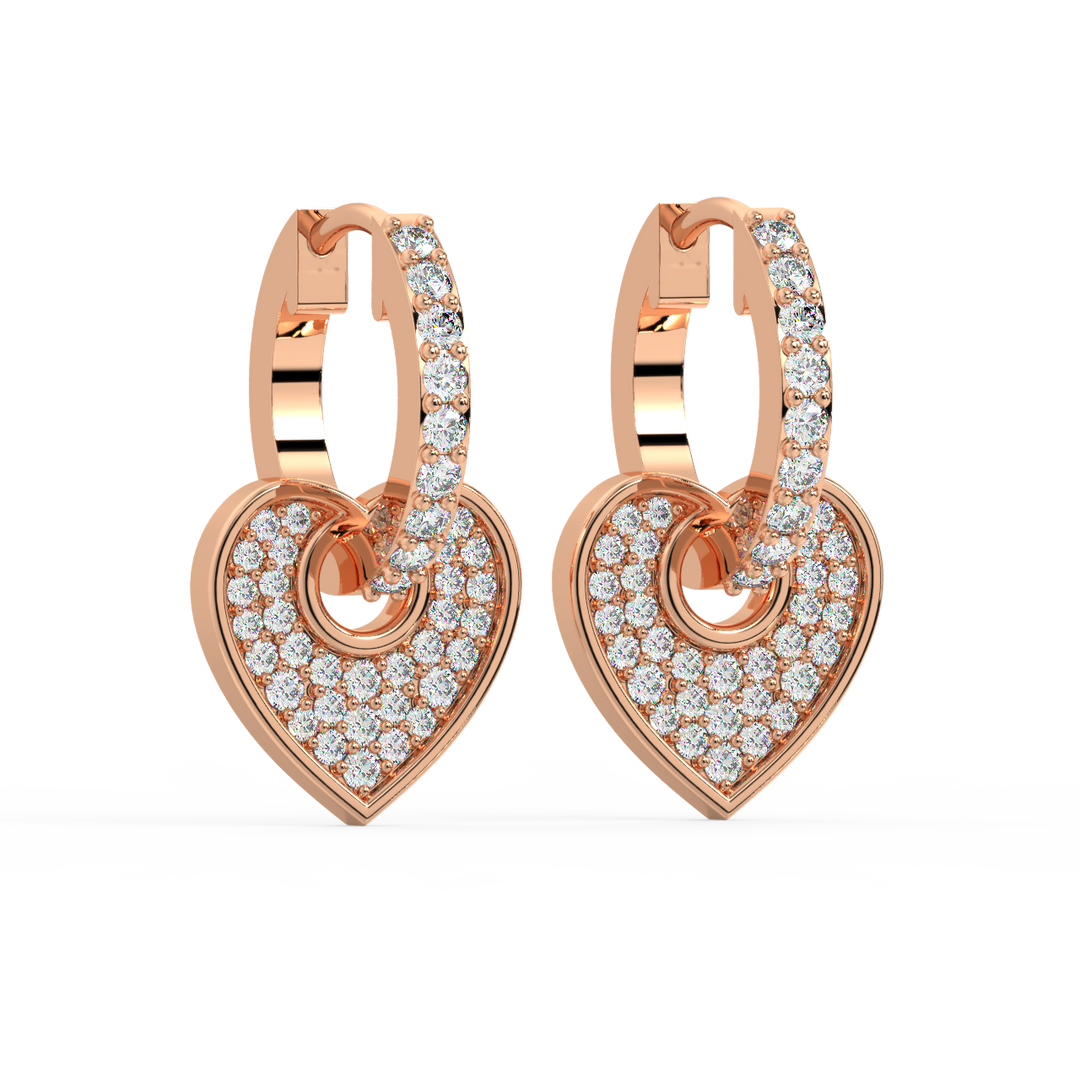 Dazzling Dreams Lab Grown Diamond Hoop Earrings by Stefee Jewels