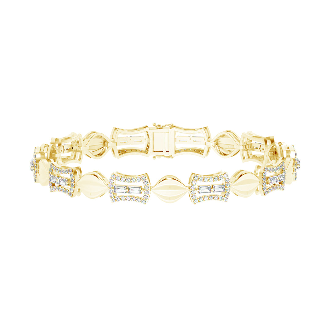 Minimalist Sparkle Lab Grown Diamond Chain Bracelet by Stefee Jewels