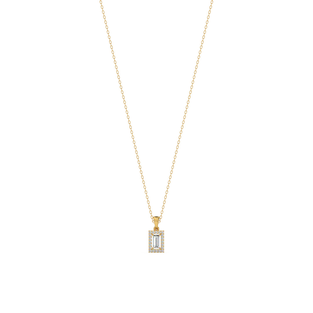 Brilliant Shine  Lab Grown Diamond  Pendant Set by Stefee Jewels