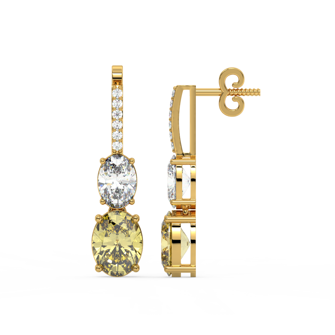 Sparkle and Shine Lab Grown Diamond Drop Earrings by Stefee Jewels