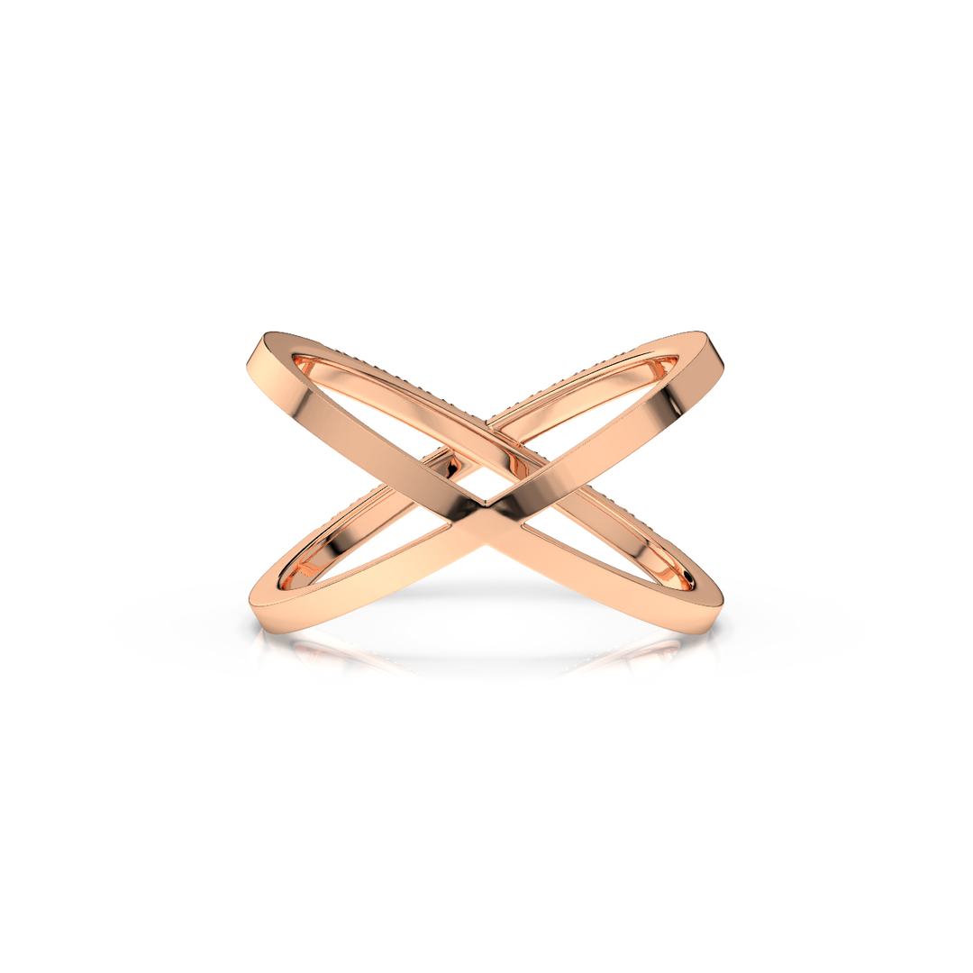 Signum Cross Lab Grown Diamond Ring by Stefee Jewels