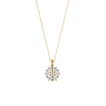 Load image into Gallery viewer, Radiant Flora Lab Grown Diamond  Pendant Set by Stefee Jewels