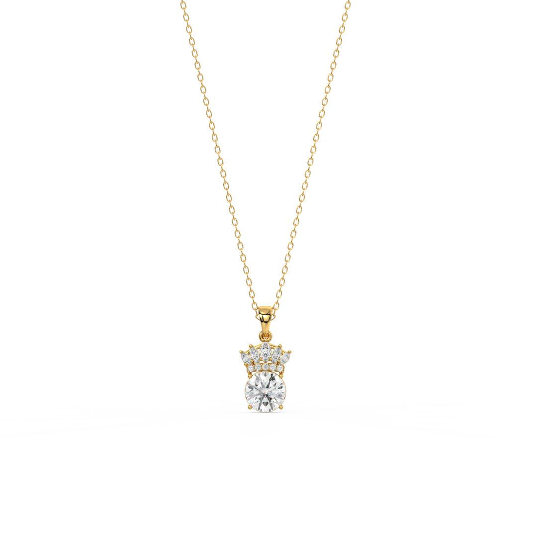 Sparkling Treasure Lab Grown Diamond  Pendant Set by Stefee Jewels