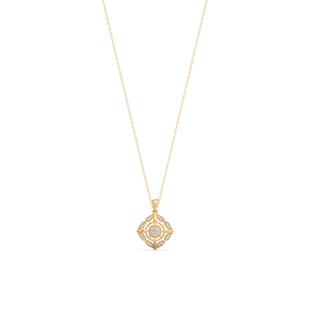 Sleek Grace Lab Grown Diamond Pendant by Stefee Jewels