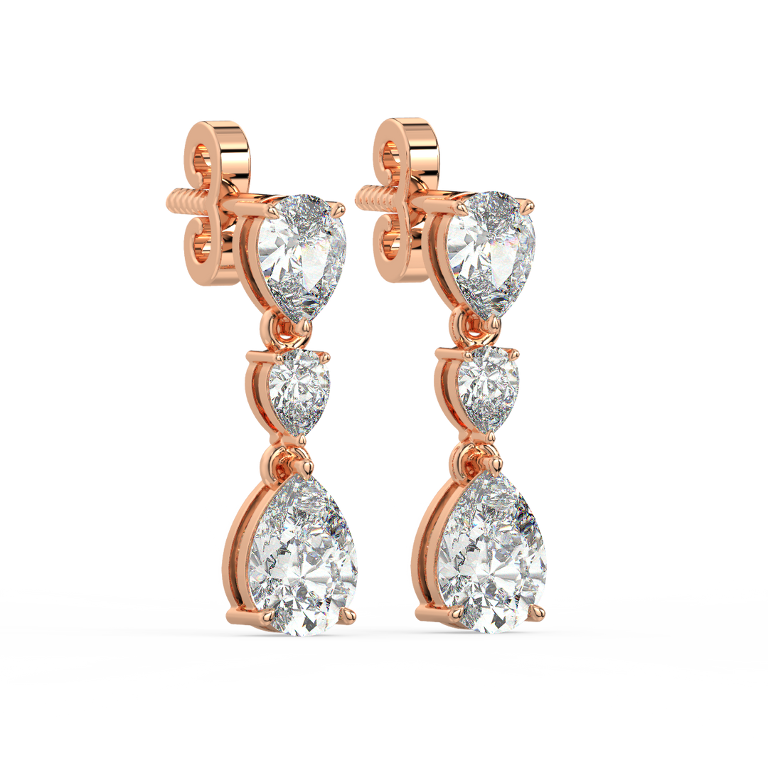 Double Halo Lab Grown Diamond  Studs By Stefee Jewels