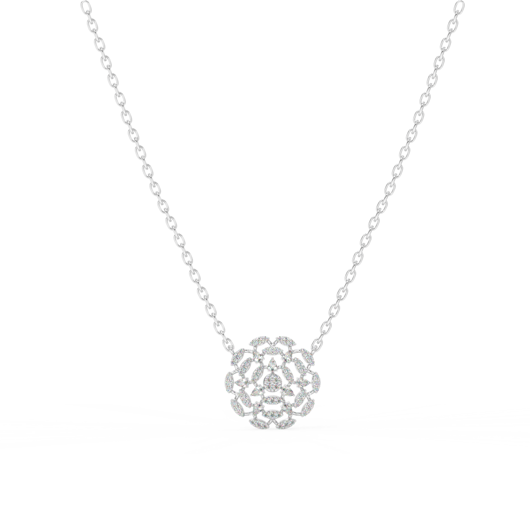 Sparkling Lab Grown Diamond Pendant by Stefee Jewels