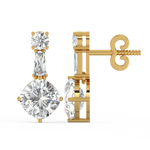 Load image into Gallery viewer, Crystal Charmer Lab Grown Diamond Stud Earrings by Stefee Jewels
