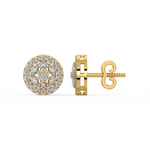 Load image into Gallery viewer, Glitzy Floral Lab Grown Diamond  Pendant Set by Stefee Jewels