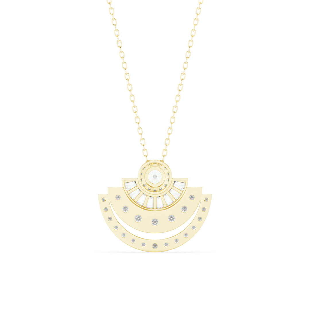 Moonshine Lab Grown Diamond Studded Pendants by Stefee Jewels
