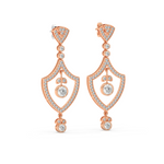 Load image into Gallery viewer, Sparkling Stars Lab Grown Diamond Drop Earrings by Stefee Jewels
