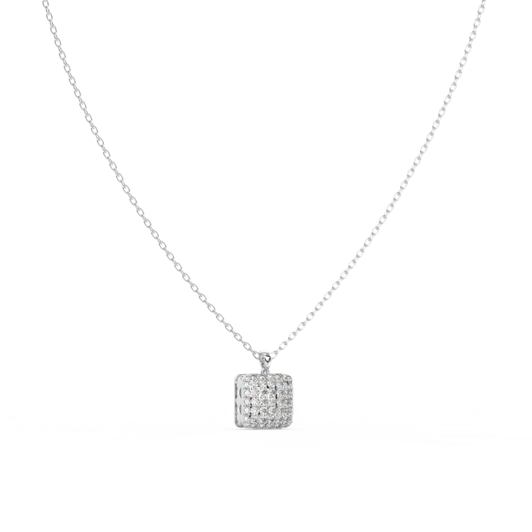 Imperial  Lab Grown Diamond Pendant Set by Stefee Jewels