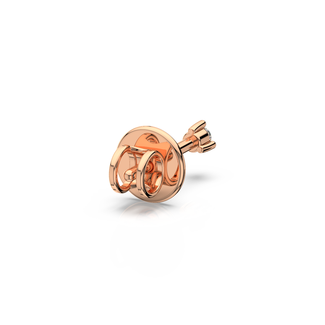 Tiny Diamond Studs Lab Grown Diamond Studs Earrings by Stefee