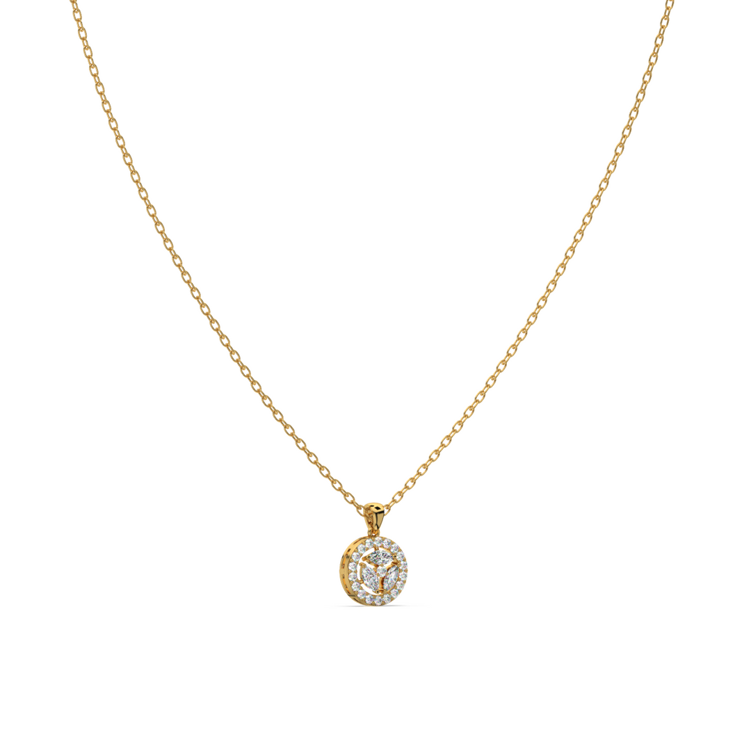 Glimmering Orbit Lab Grown Diamond  Pendant Set by Stefee Jewels