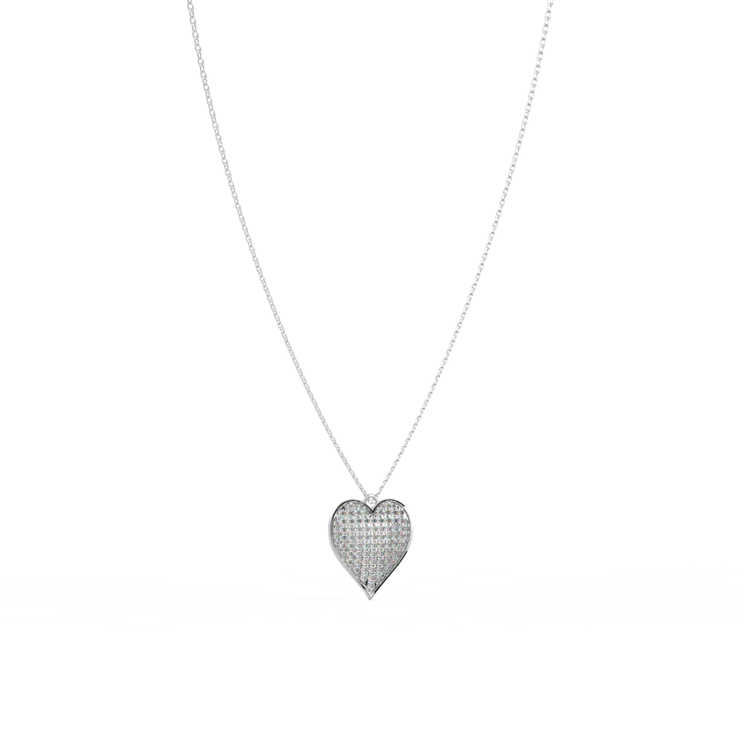 Heart Lab Grown Diamond Pendant by Stefee