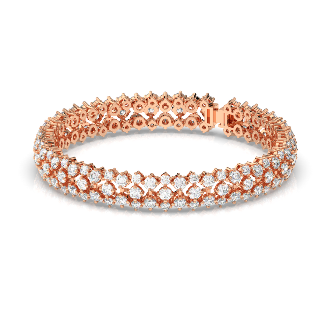 Gracefull Link Lab Grown Diamond Bracelet by Stefee Jewels