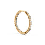 Load image into Gallery viewer, Lab Grown Diamond Hoop Earrings by Stefee