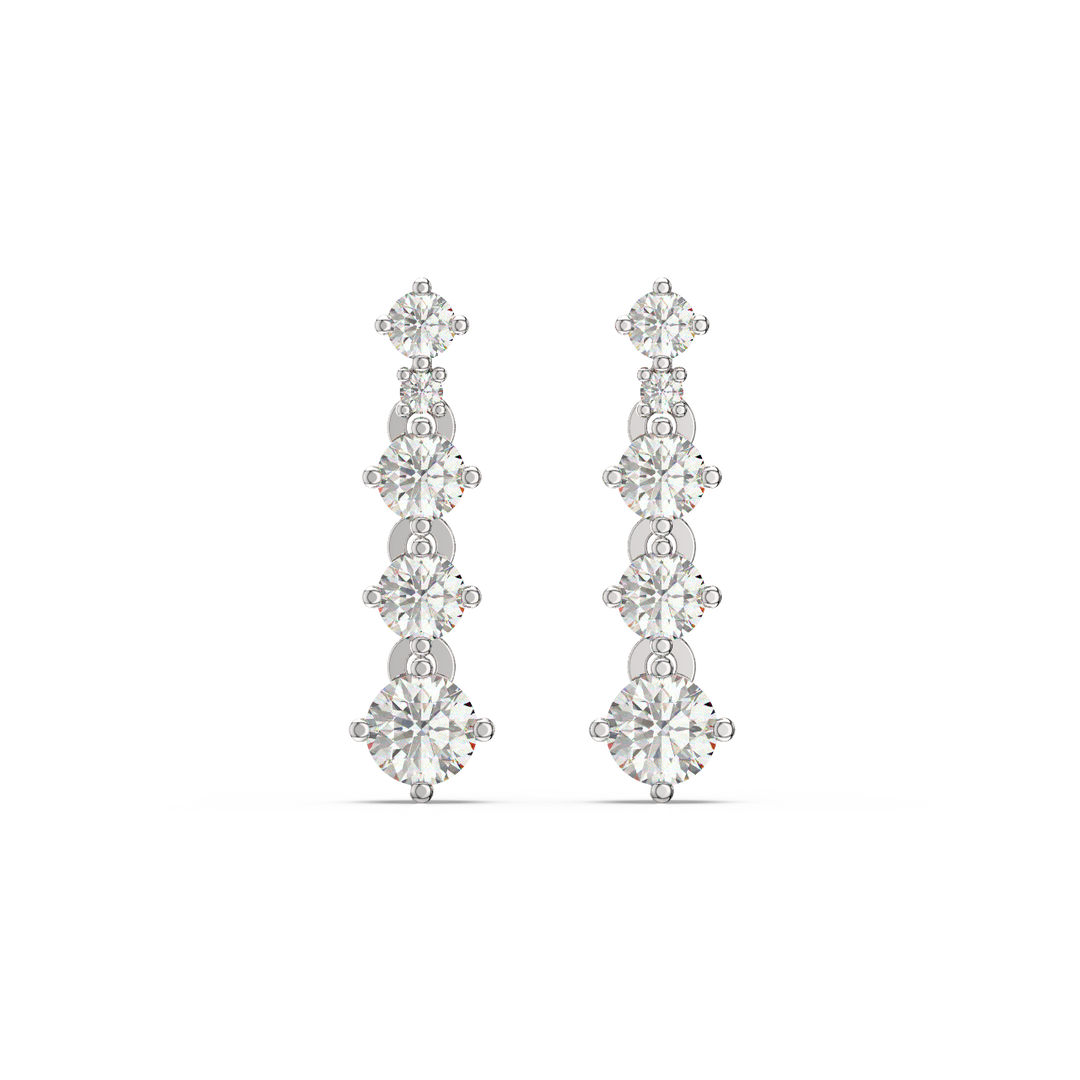 111 Lab Grown Diamond Studs Earrings by Stefee