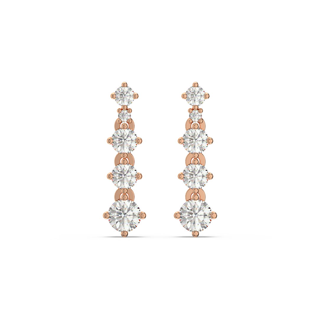 111 Lab Grown Diamond Studs Earrings by Stefee