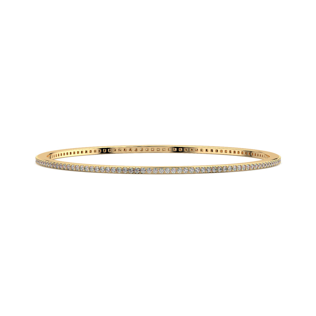 Metro bangle with Lab Grown Diamonds - Small by Stefee
