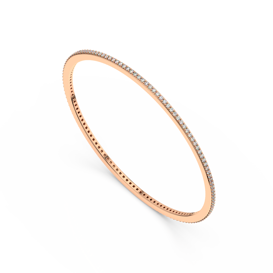 Metro bangle with Lab Grown Diamonds - Small by Stefee