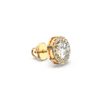 Load image into Gallery viewer, Lab Grown Diamond Round Halo Studs Earrings by Stefee (Copy)
