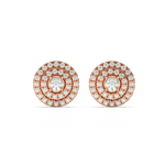 Load image into Gallery viewer, Double Round Halo Lab Grown Diamond Studs Earrings by Stefee