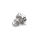 Load image into Gallery viewer, Double Round Halo Lab Grown Diamond Studs Earrings by Stefee
