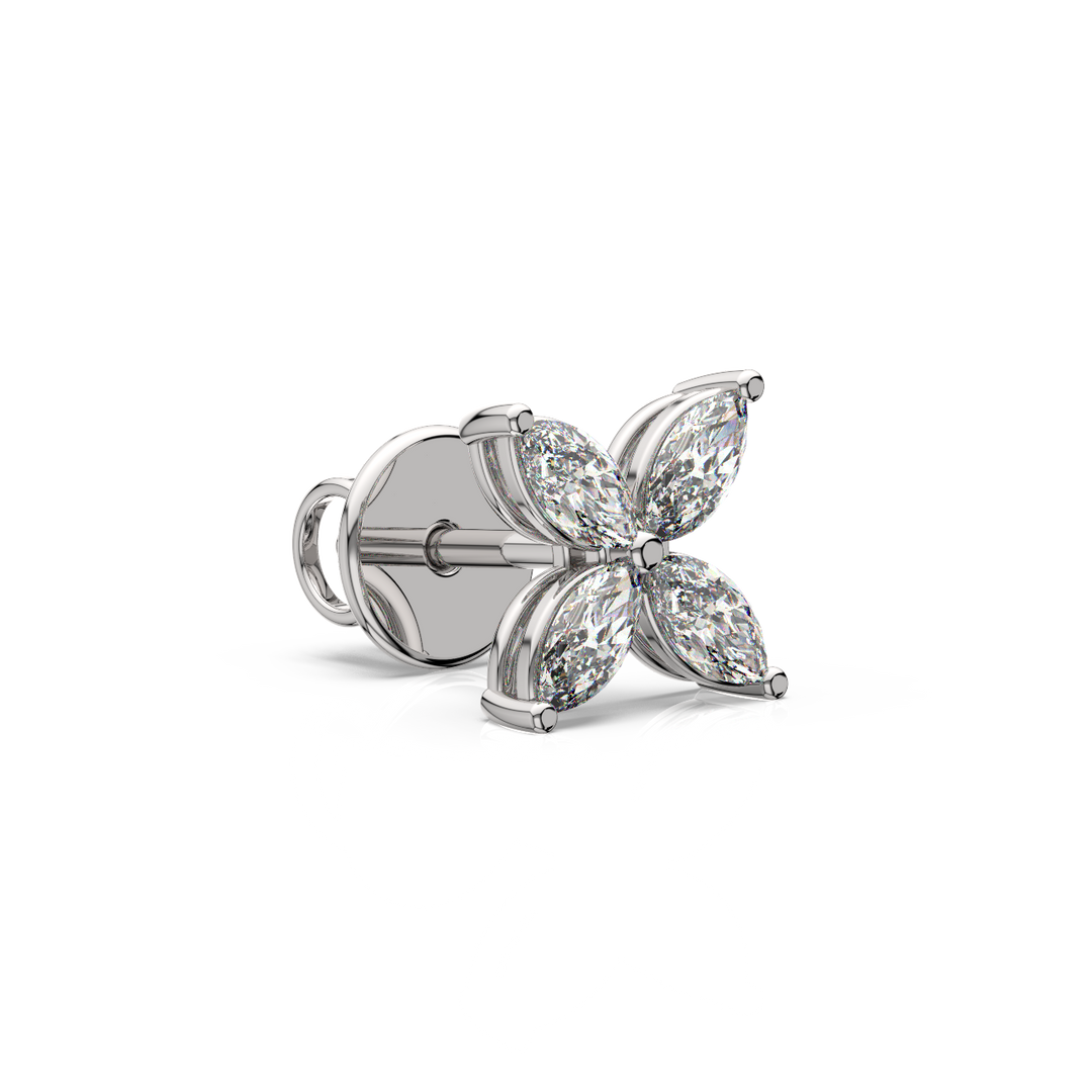 Marquise Flower Lab Grown Diamond Earrings by Stefee (Copy)