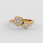 Load and play video in Gallery viewer, Clustered Gems Lab Grown Diamond  Ring by Stefee Jewels (Copy)