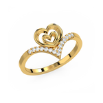 Load image into Gallery viewer, The Heart   Lab Grown Diamond Ring by Stefee Jewels
