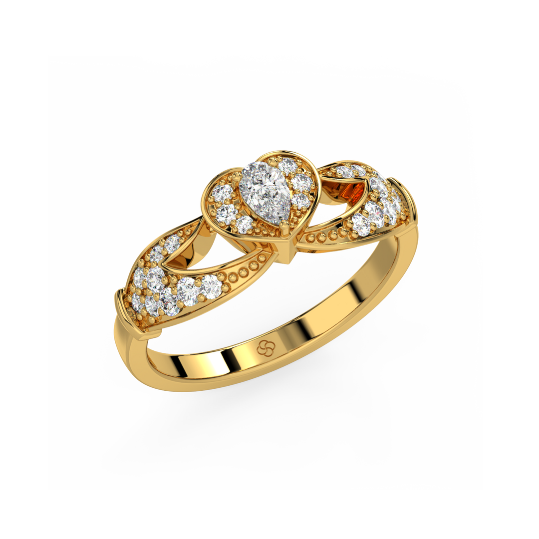 The Crown Lab Grown Diamond Wedding Ring by Stefee Jewels