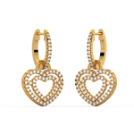 Load image into Gallery viewer, Dual Heart Lab Grown Diamond Drops By Stefee Jewels