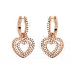 Load image into Gallery viewer, Dual Heart Lab Grown Diamond Drops By Stefee Jewels